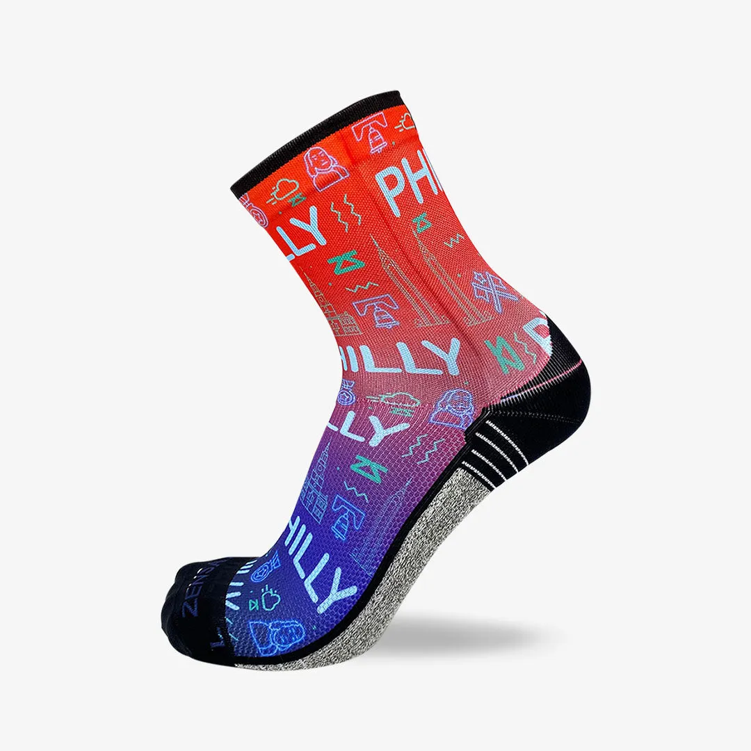 Neon Philly Socks (Mini-Crew) sold by Zensah