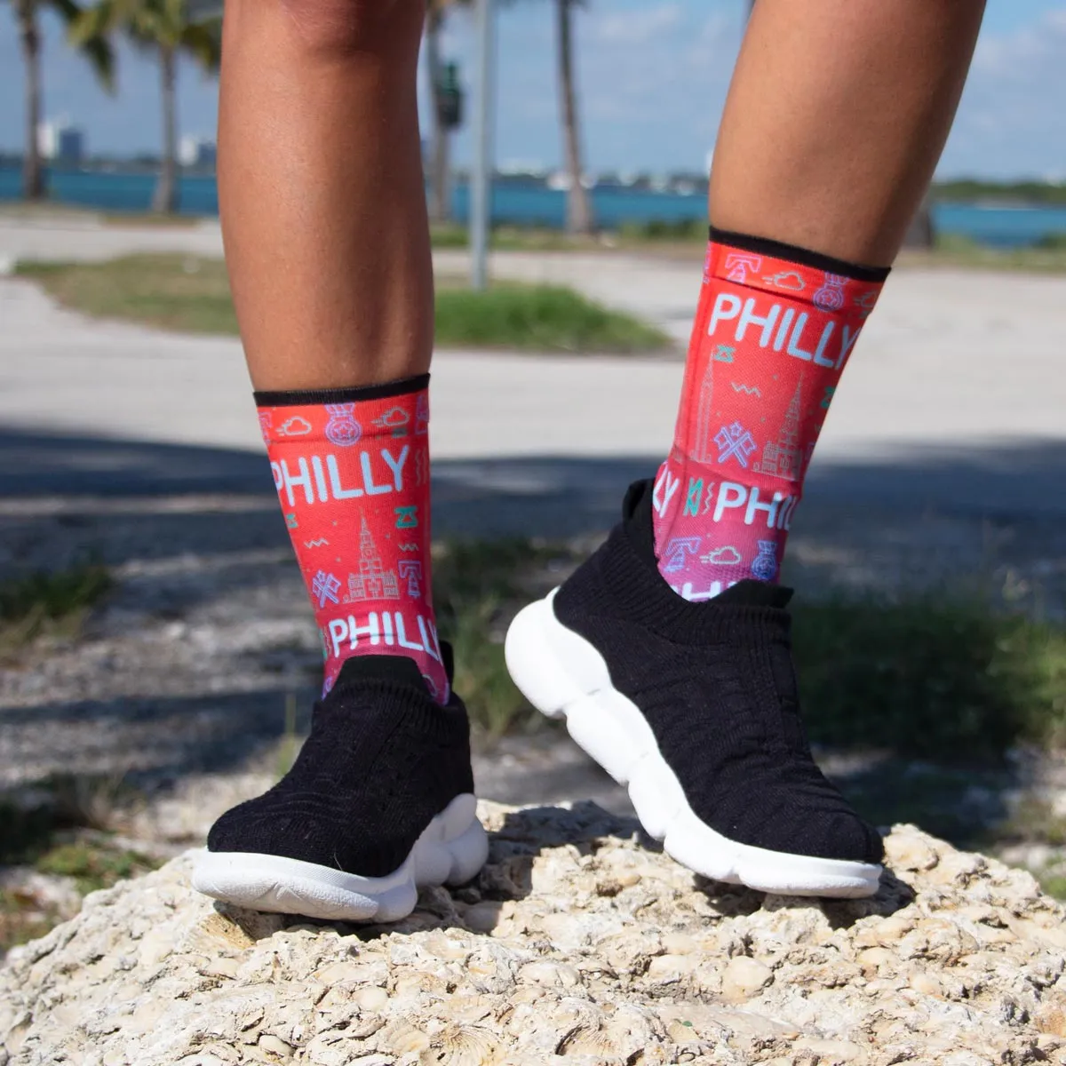 Neon Philly Socks (Mini-Crew) sold by Zensah product image thumbnail 2