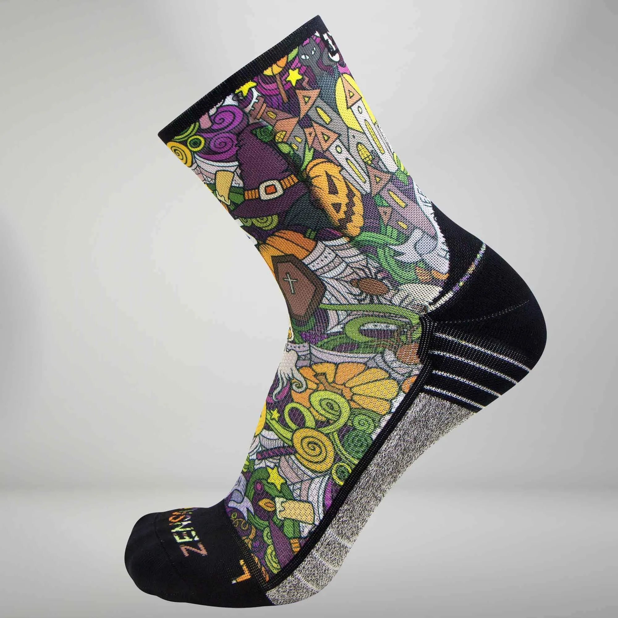 Halloween Collage Socks (Mini Crew) sold by Zensah
