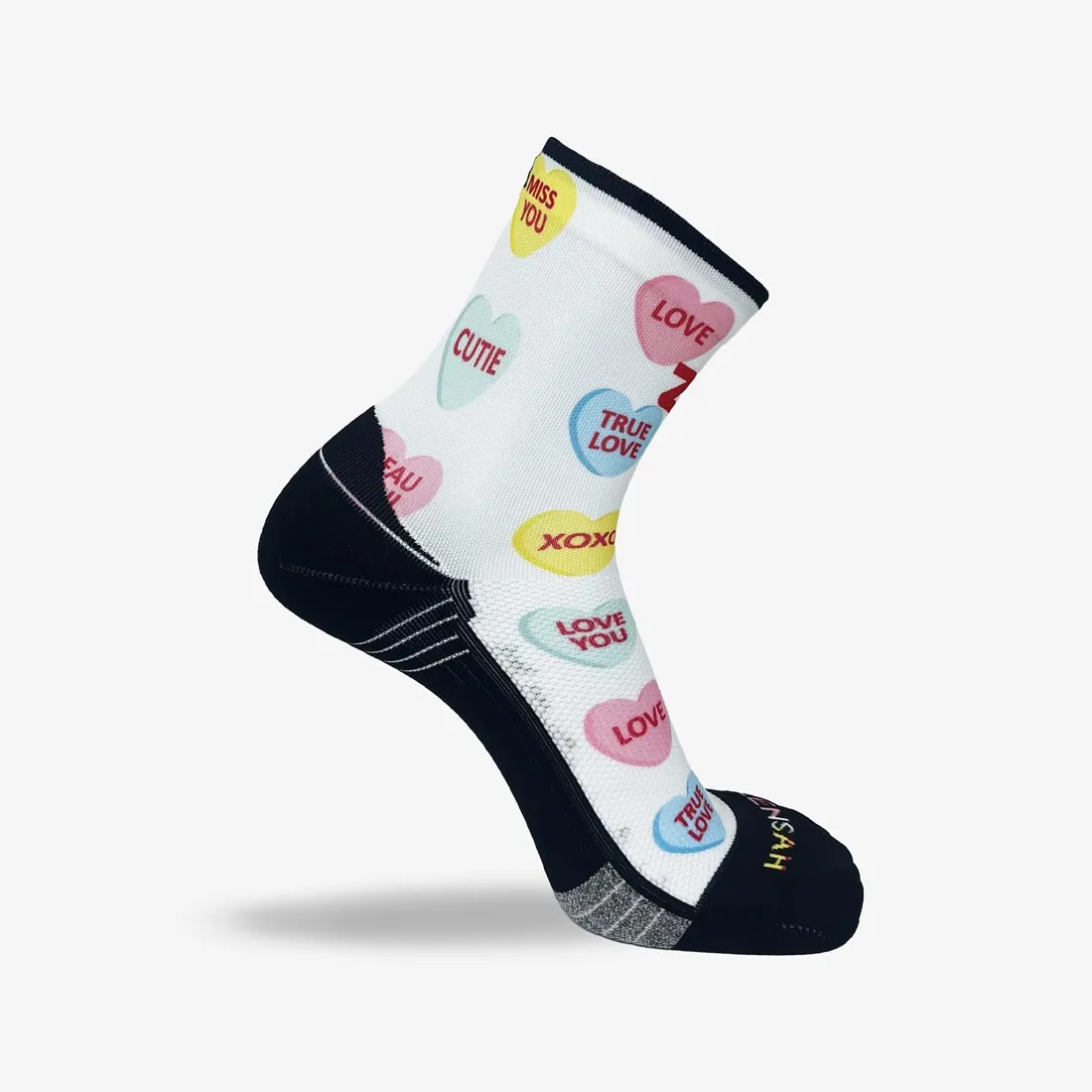 Candy Hearts Running Socks (Mini-Crew) sold by Zensah product image thumbnail 3