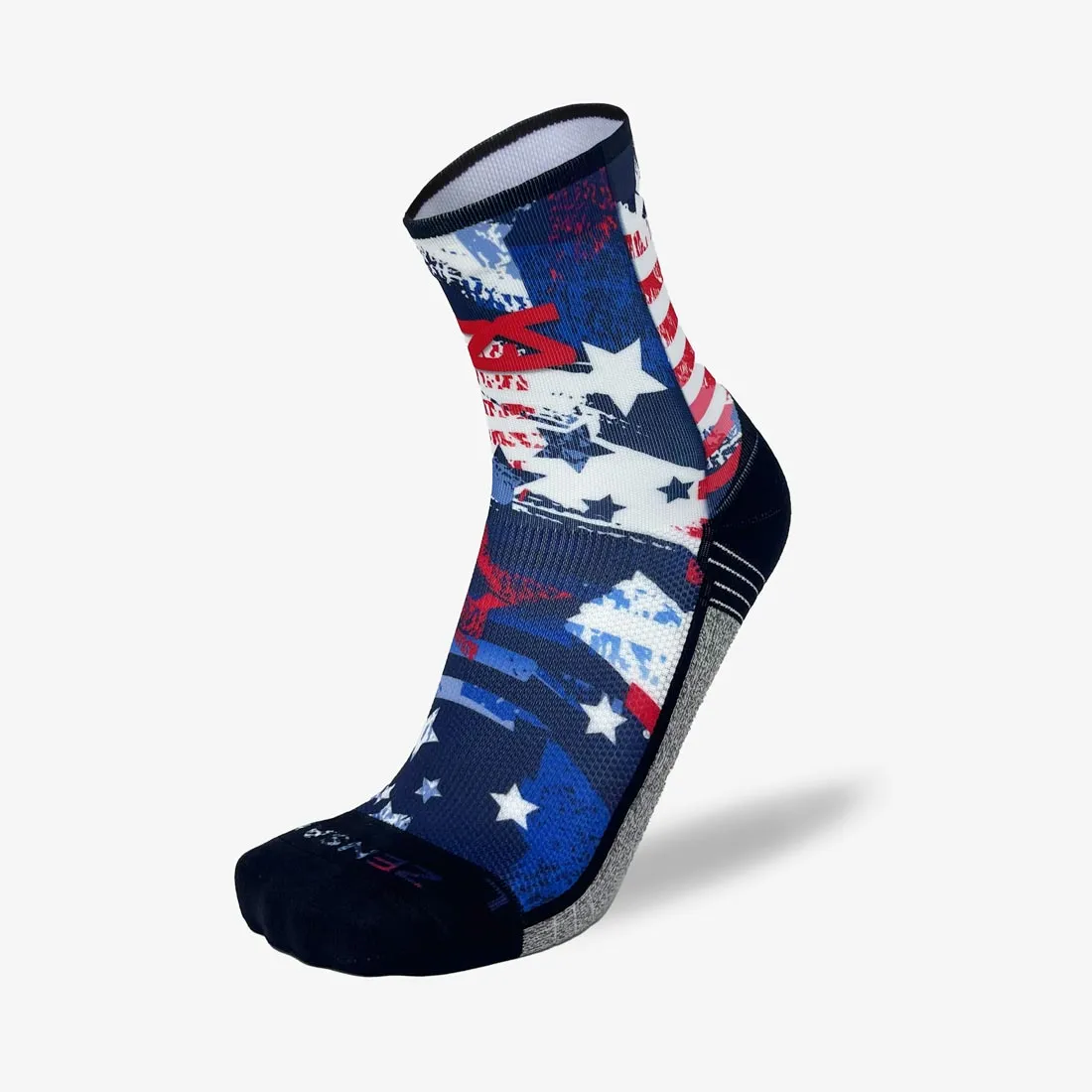 USA Stars and Stripes Running Socks (Mini-Crew) sold by Zensah product image thumbnail 2