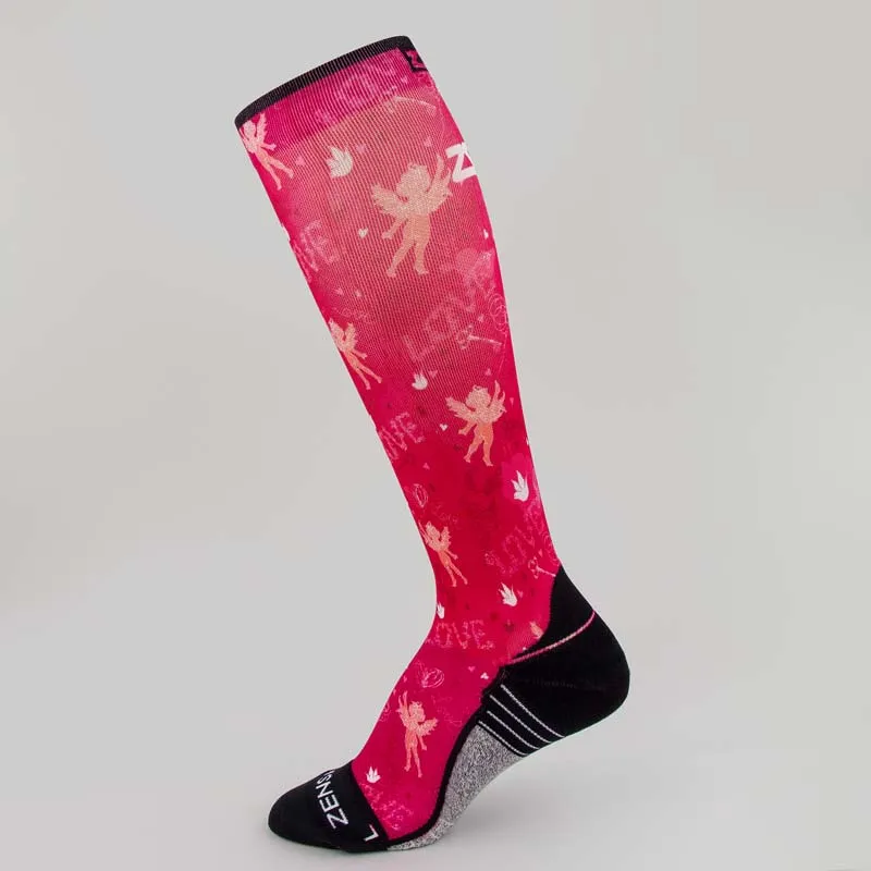 Cupid Doodle Valentine's Compression Socks (Knee-High) sold by Zensah product image thumbnail 3