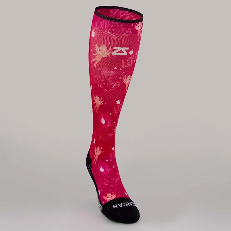 Cupid Doodle Valentine's Compression Socks (Knee-High) sold by Zensah product image thumbnail 2