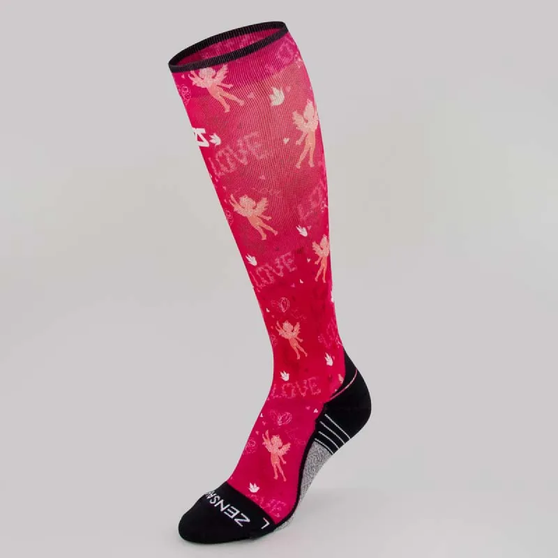 Cupid Doodle Valentine's Compression Socks (Knee-High) sold by Zensah
