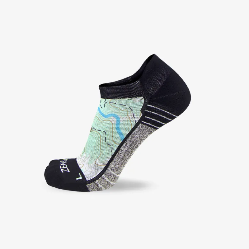 Topography Socks (No Show) sold by Zensah
