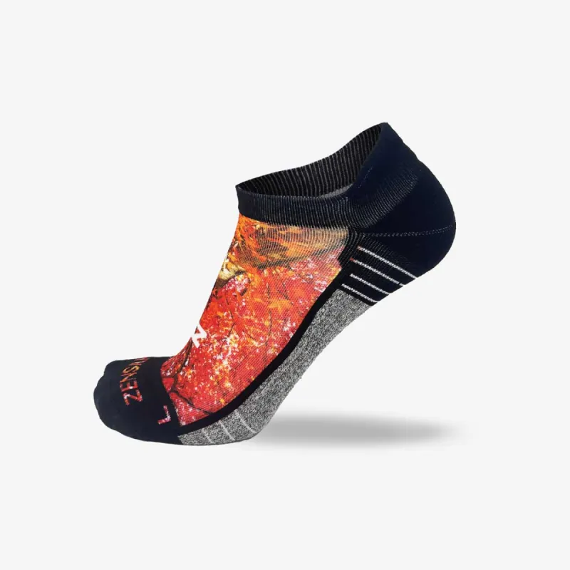 Autumn Trees Running Socks (No Show) sold by Zensah