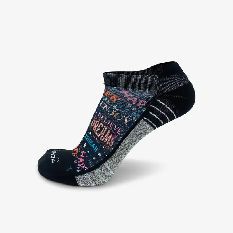Motivational Quotes Running Socks (No Show) sold by Zensah