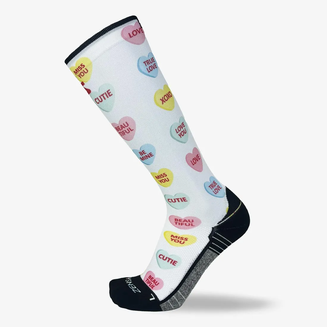 Candy Hearts Compression Socks (Knee-High) sold by Zensah