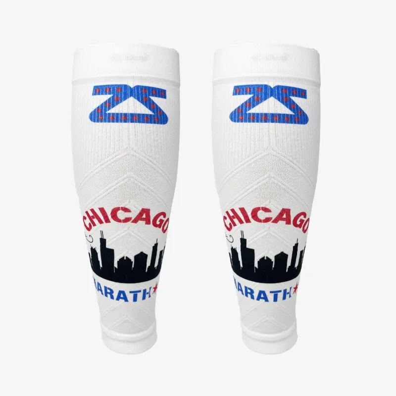Windy Chicago Skyline Compression Leg Sleeves sold by Zensah