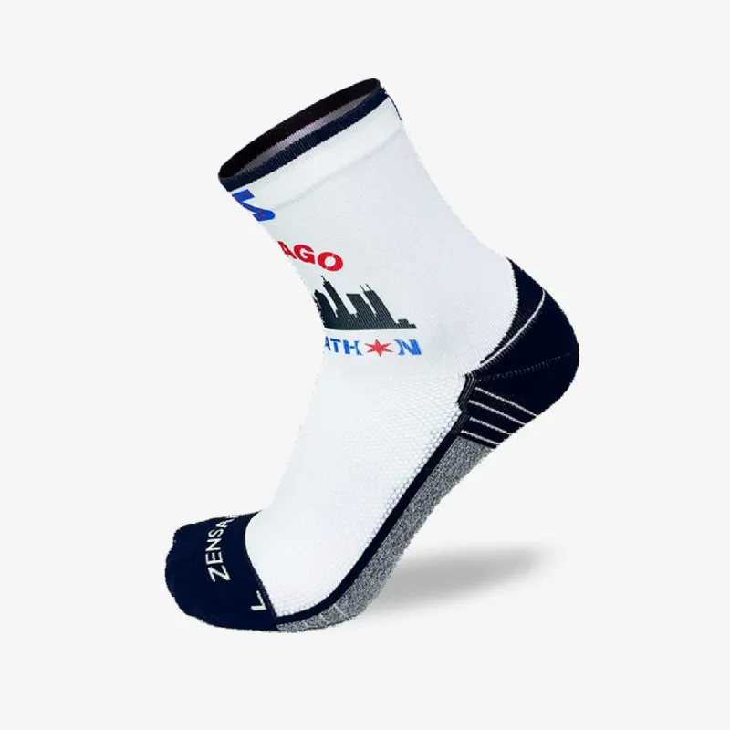 Windy Chicago Skyline Running Socks (Mini-Crew) sold by Zensah