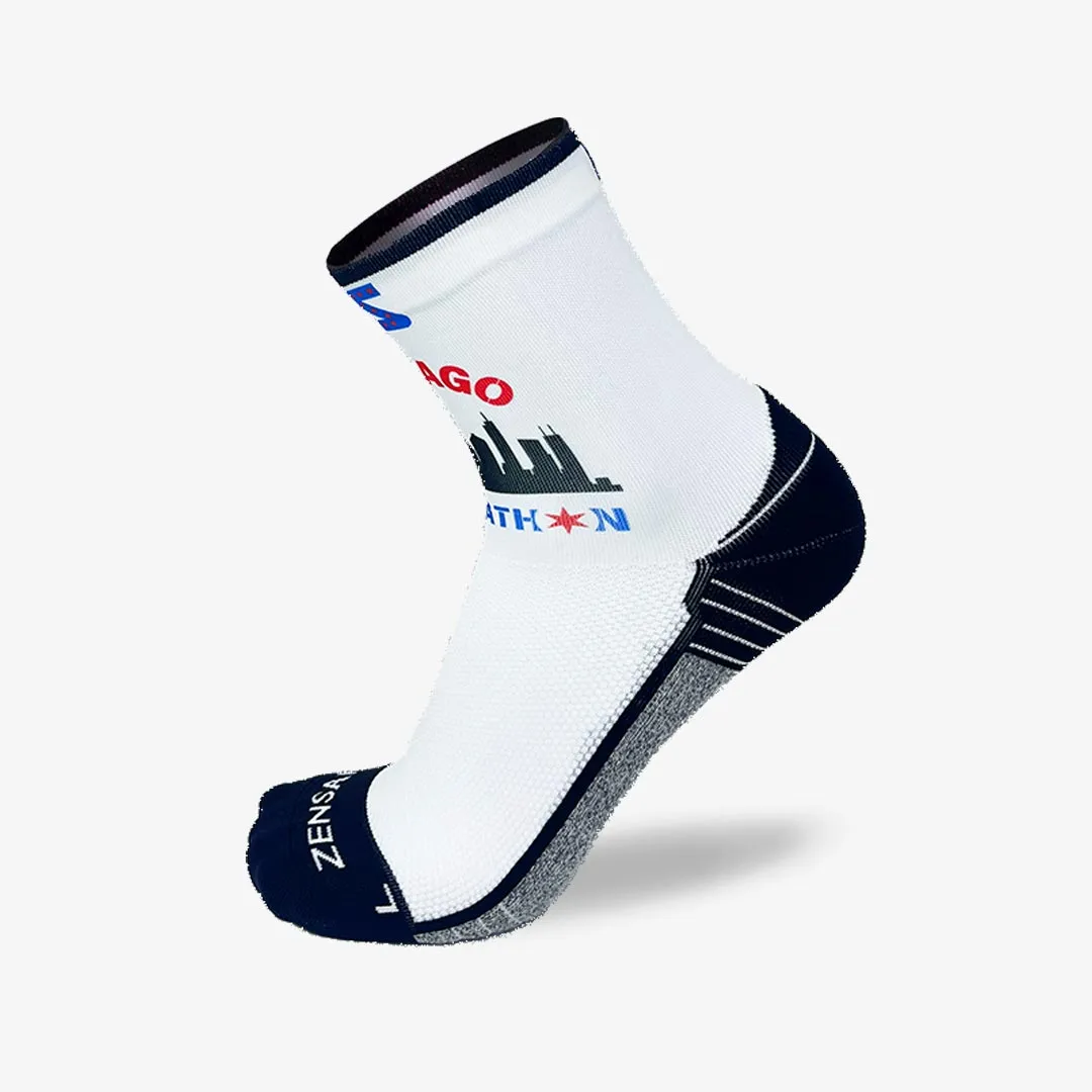 Windy Chicago Skyline Running Socks (Mini-Crew) sold by Zensah