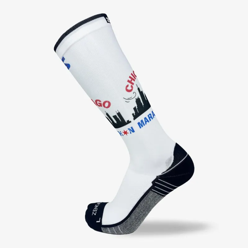 Windy Chicago Skyline Compression Socks (Knee-High) sold by Zensah