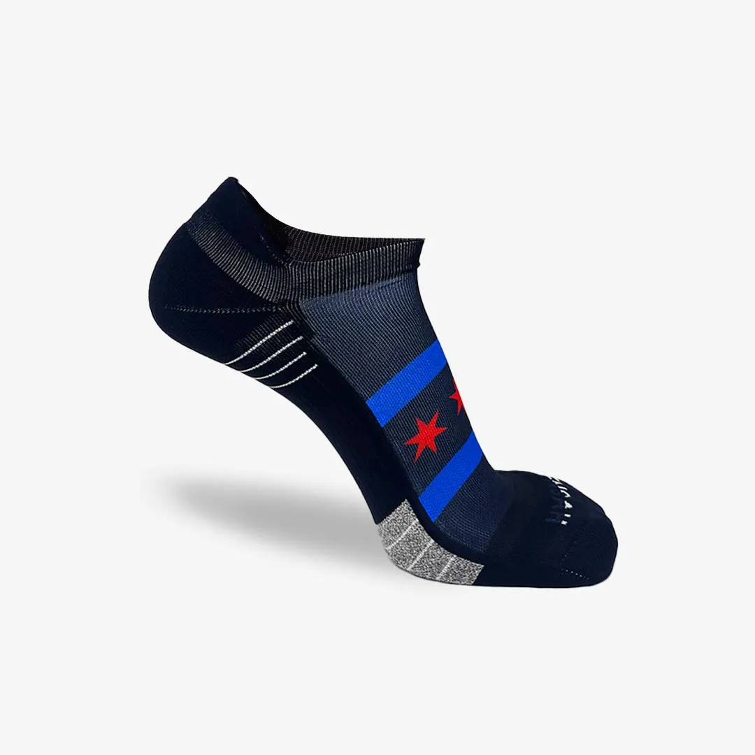 Chicago Flag Running Socks (No Show) sold by Zensah product image thumbnail 4