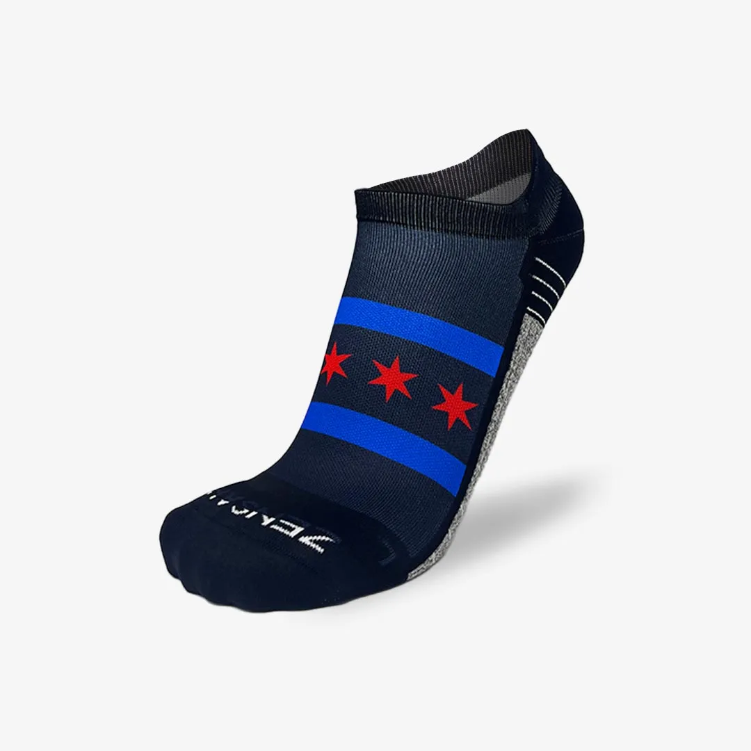 Chicago Flag Running Socks (No Show) sold by Zensah product image thumbnail 3