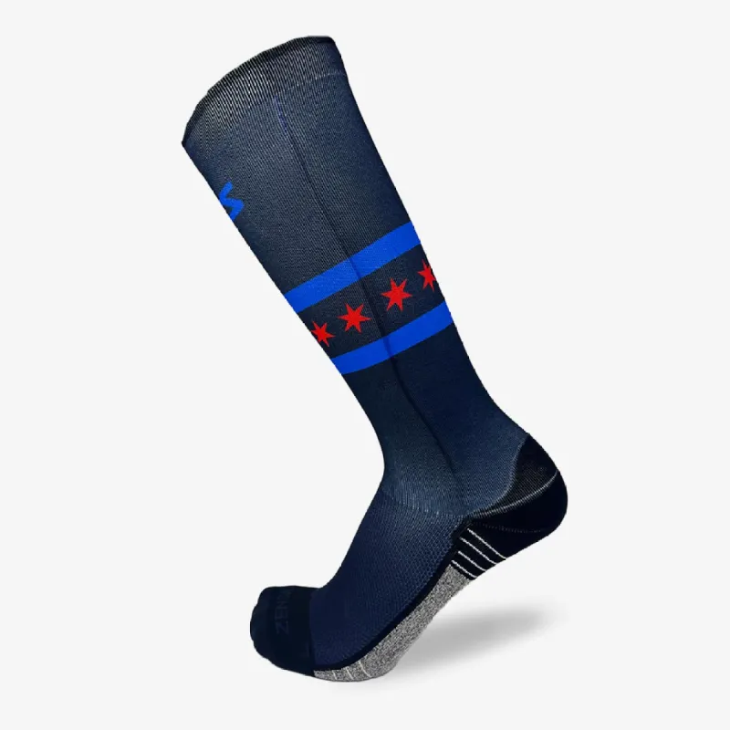 Chicago Flag Compression Socks (Knee-High) sold by Zensah