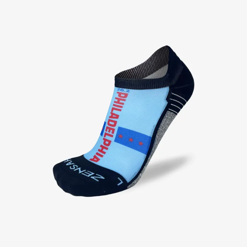 Iconic Philly Running Socks (No Show) sold by Zensah