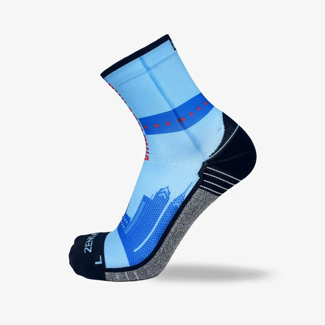 Iconic Philly Running Socks (Mini-Crew) sold by Zensah