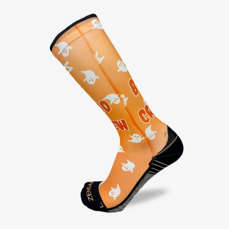 Halloween Boo Crew Compression Socks (Knee-High) sold by Zensah