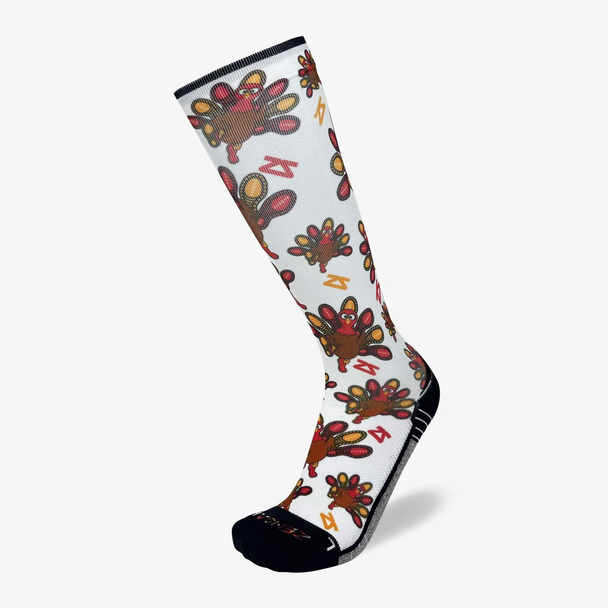 Runner Turkeys Compression Socks (Knee-High) sold by Zensah product image thumbnail 2
