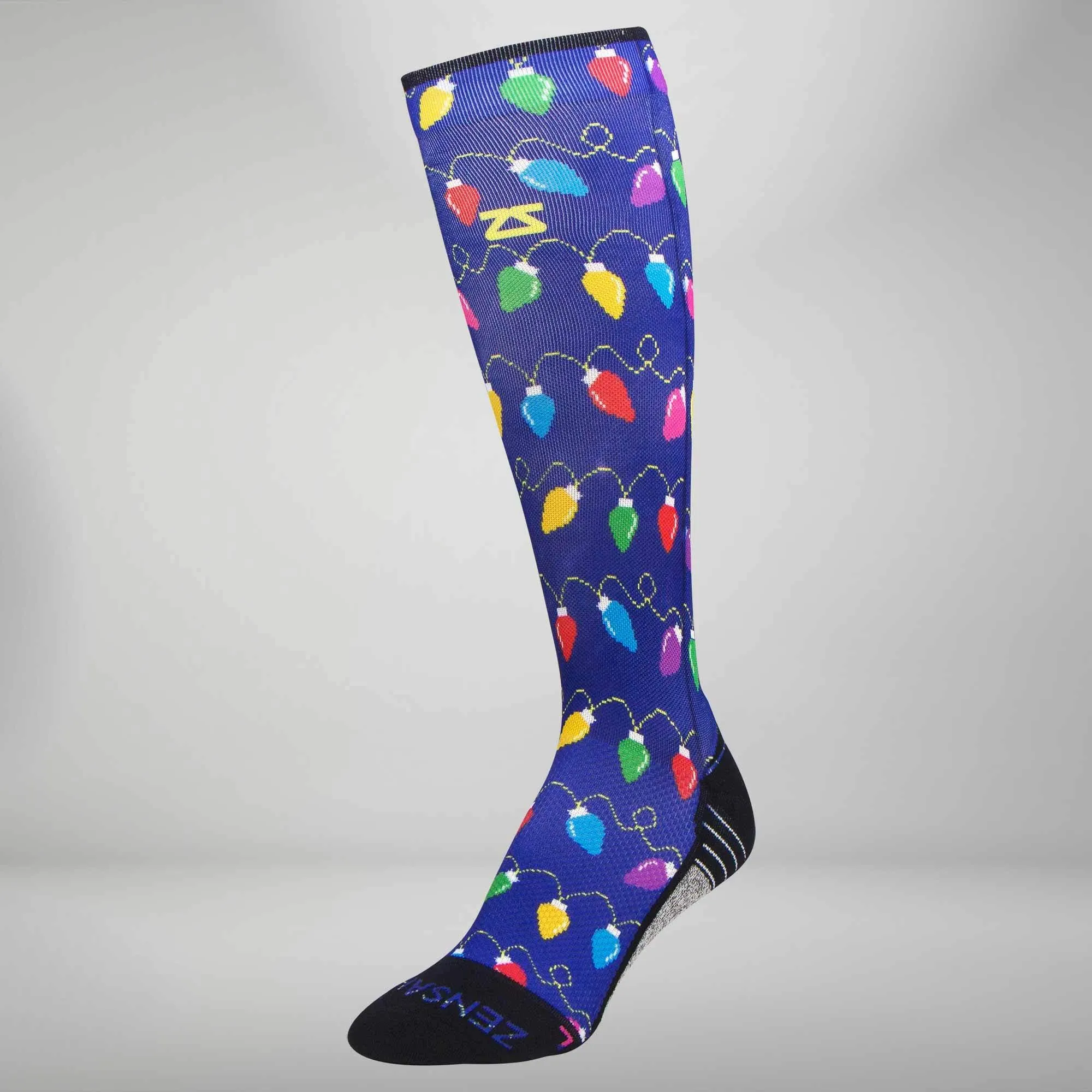Christmas Lights Compression Socks (Knee-High) sold by Zensah