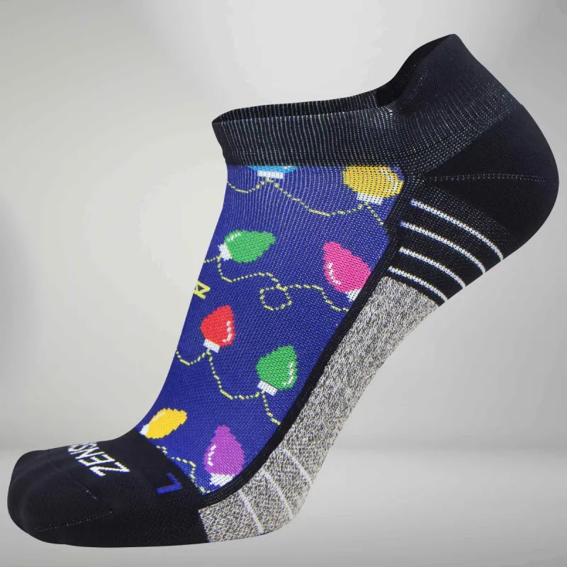 Christmas Lights Socks (No Show) sold by Zensah