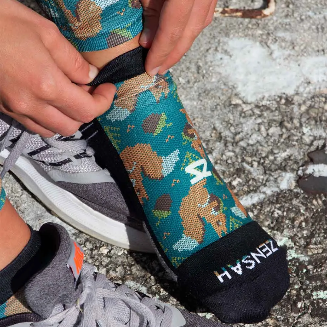 Knit Squirrels Running Socks (No Show) sold by Zensah product image thumbnail 2