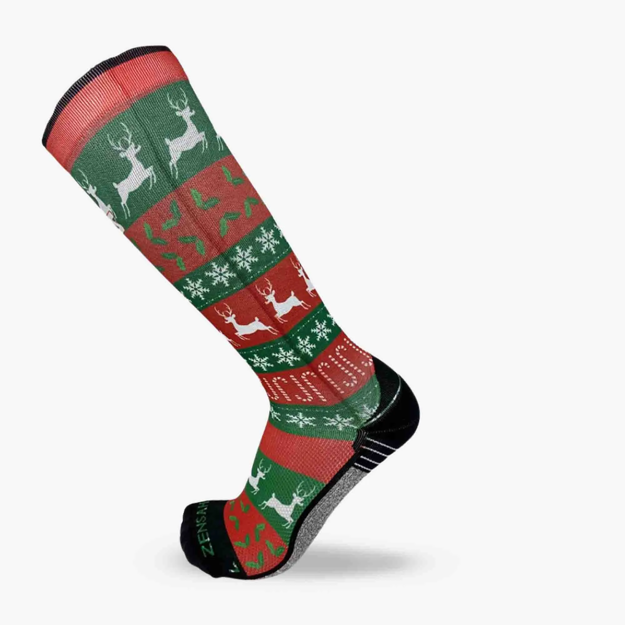 Funky Christmas Sweater Compression Socks (Knee-High) sold by Zensah