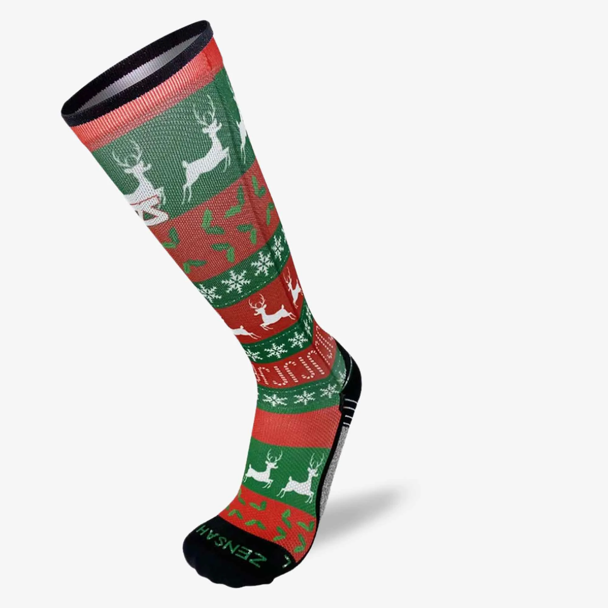 Funky Christmas Sweater Compression Socks (Knee-High) sold by Zensah product image thumbnail 3