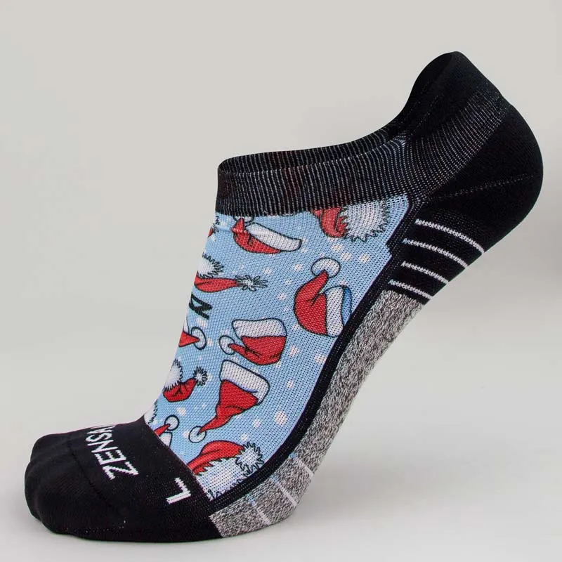 Santa Hats Running Socks (No Show) sold by Zensah