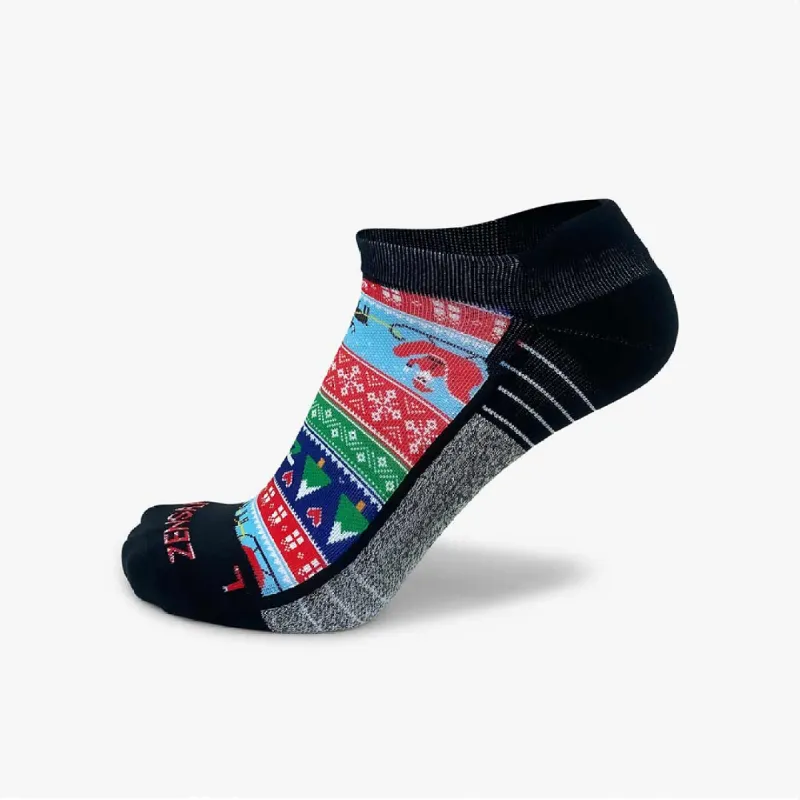 Ugly Santa Sweater Running Socks (No Show) sold by Zensah