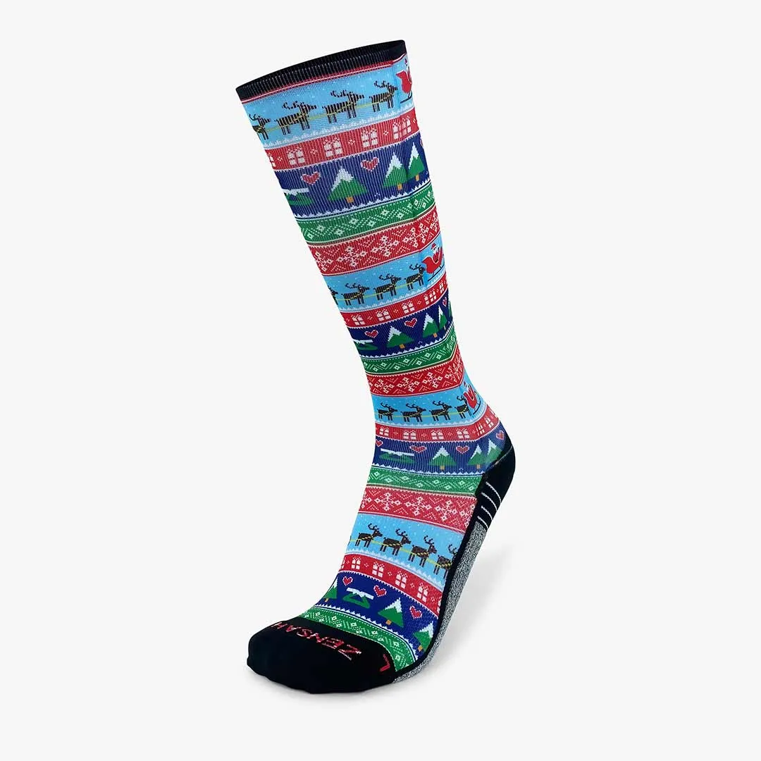 Ugly Santa Sweater Compression Socks (Knee-High) sold by Zensah product image thumbnail 2