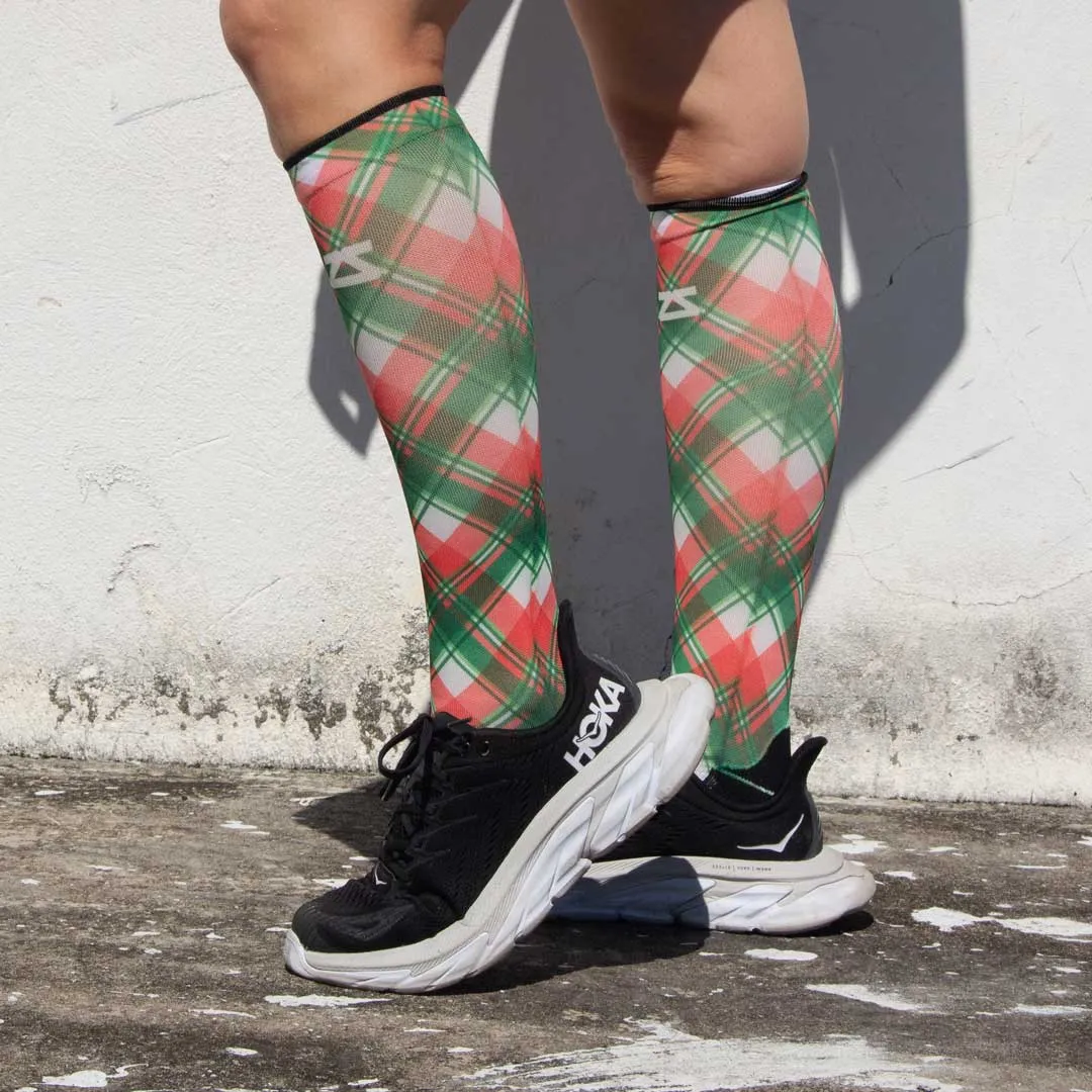 Xmas Plaid Compression Socks (Knee-High) sold by Zensah product image thumbnail 5