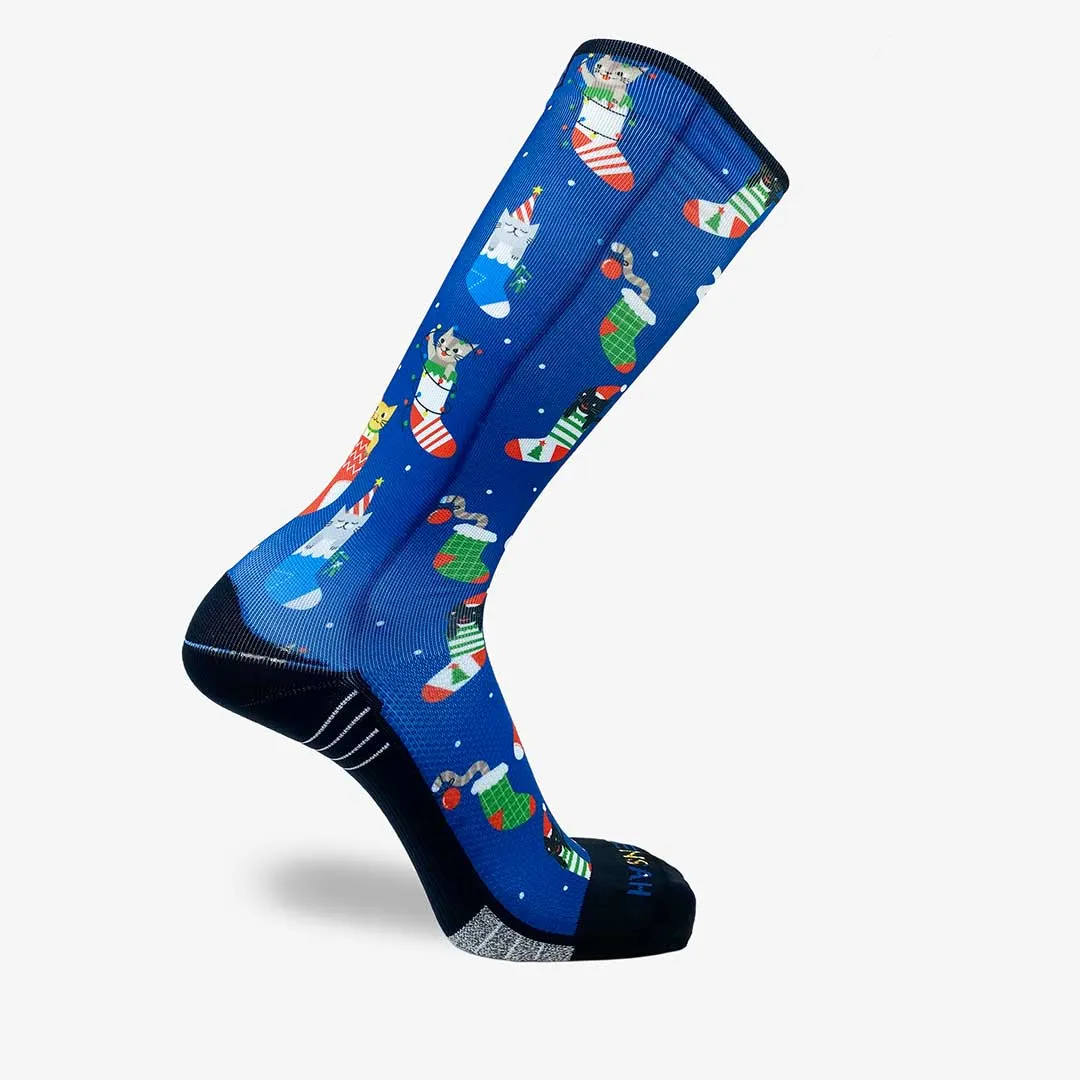 Xmas Cats Compression Socks (Knee-High) sold by Zensah product image thumbnail 3