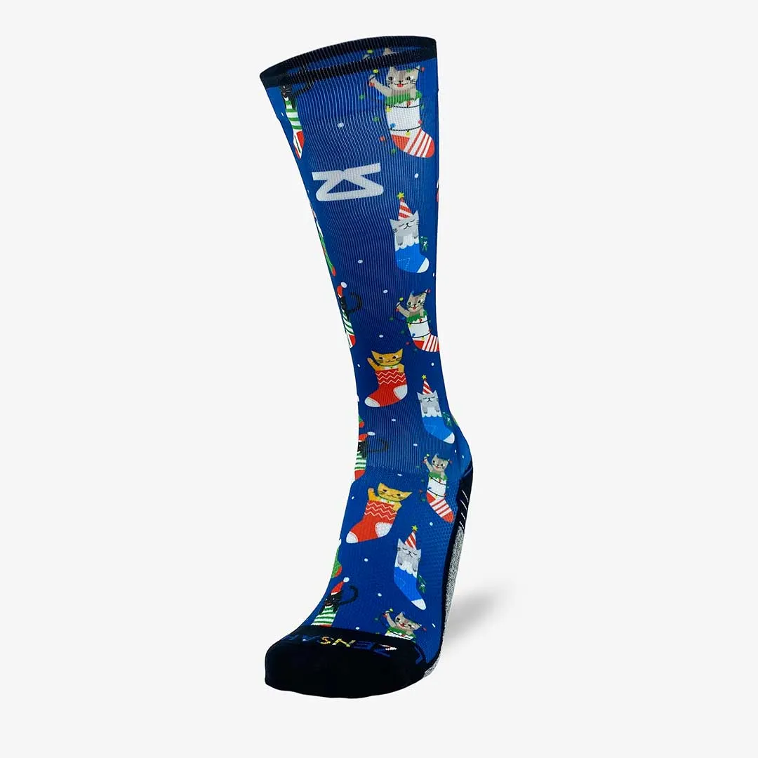 Xmas Cats Compression Socks (Knee-High) sold by Zensah product image thumbnail 2