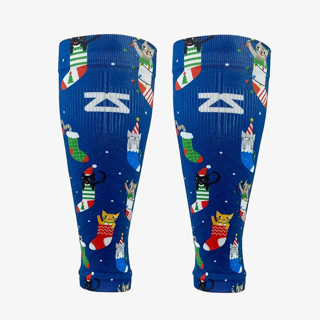 Xmas Cats Compression Leg Sleeves sold by Zensah