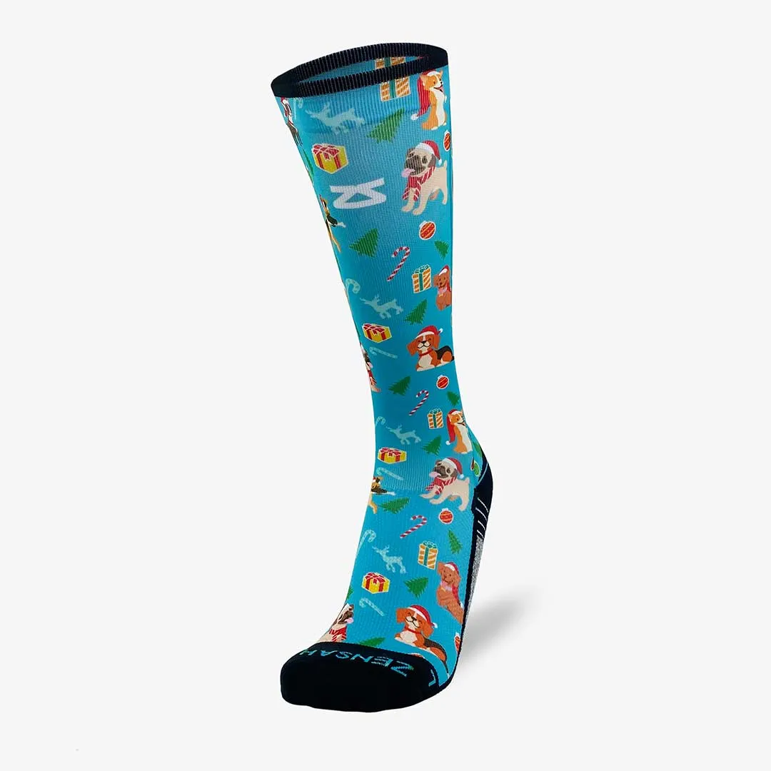 Santa Dogs Compression Socks (Knee-High) sold by Zensah product image thumbnail 2
