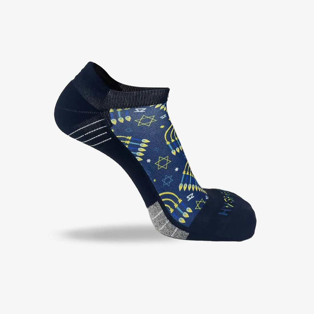 Menorahs and Stars Running Socks (No Show) sold by Zensah product image thumbnail 3