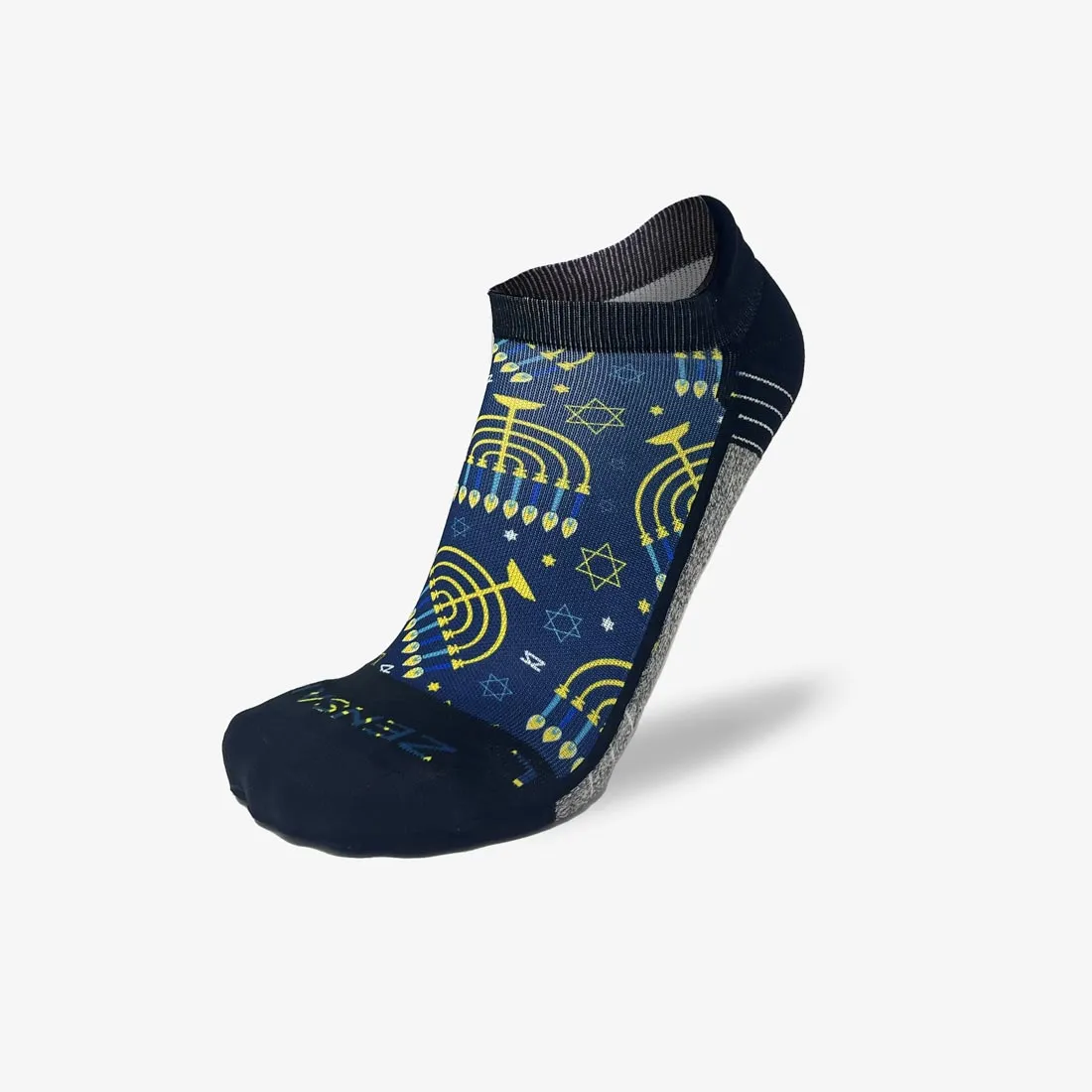 Menorahs and Stars Running Socks (No Show) sold by Zensah product image thumbnail 2