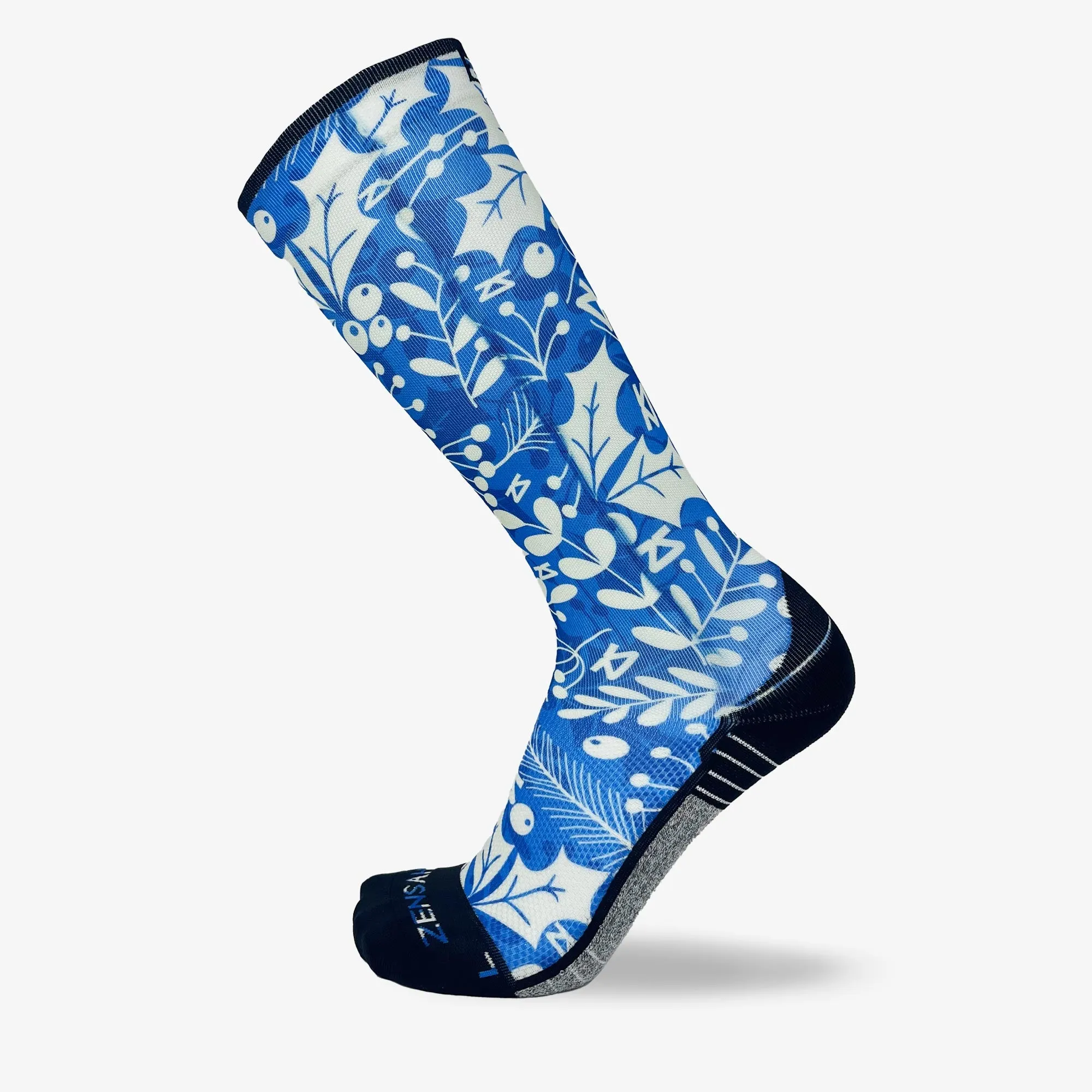 Holly Leaves Compression Socks (Knee-High) sold by Zensah