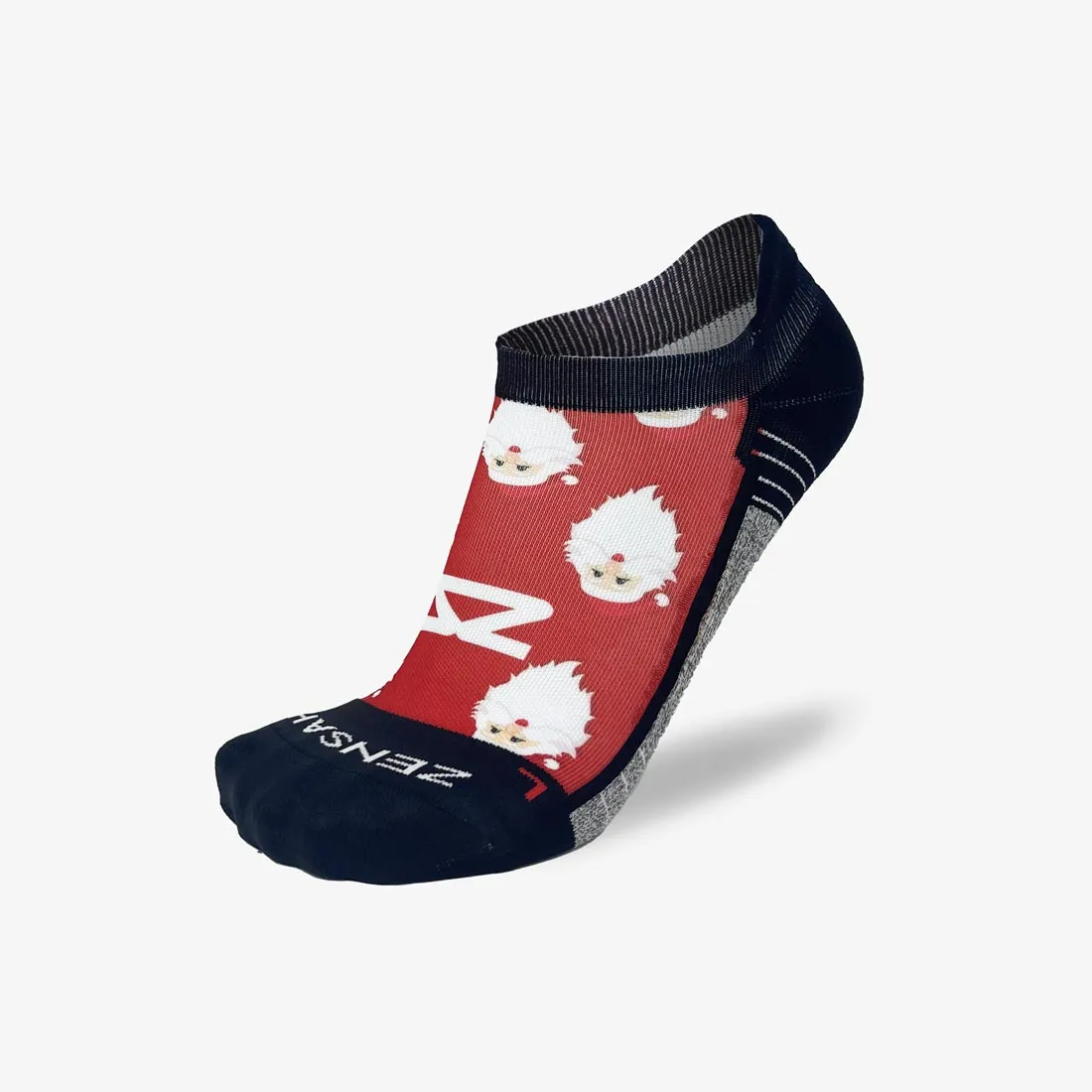Santa Faces Running Socks (No Show) sold by Zensah product image thumbnail 2