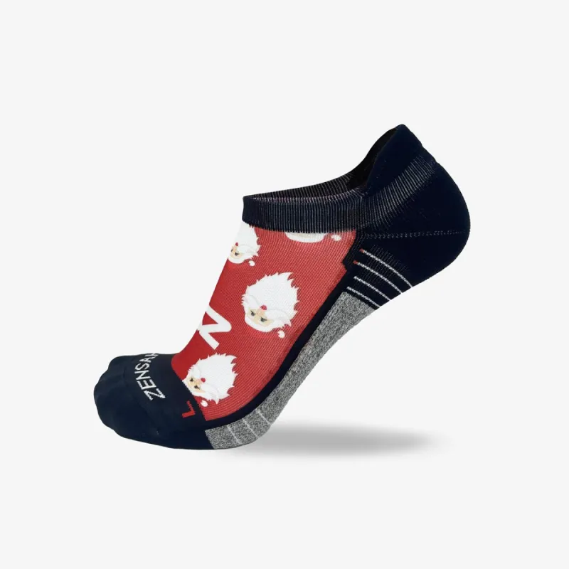 Santa Faces Running Socks (No Show) sold by Zensah