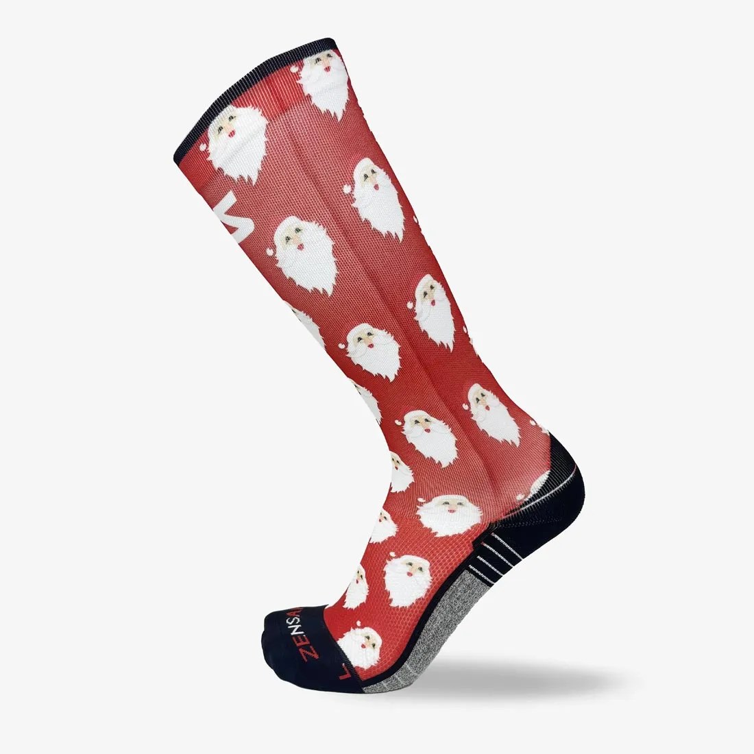 Santa Faces Compression Socks (Knee-High) sold by Zensah