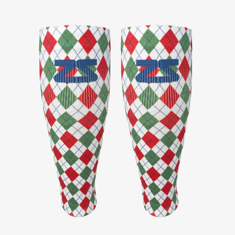 Holiday Argyle Compression Leg Sleeves sold by Zensah