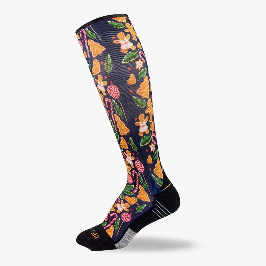 Gingerbread Man Cookies Compression Socks (Knee-High) sold by Zensah