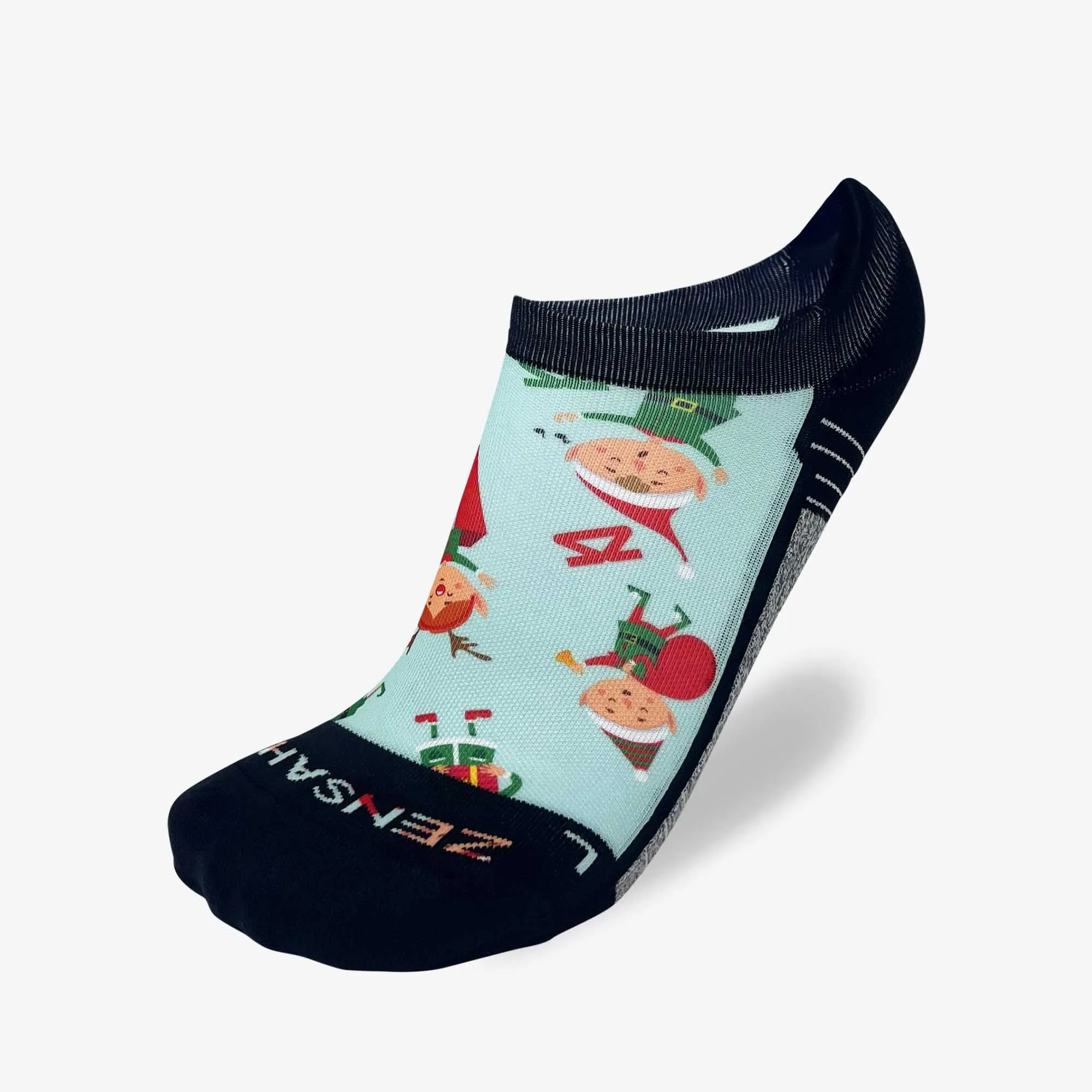 Elf Helpers Running Socks (No Show) sold by Zensah product image thumbnail 2