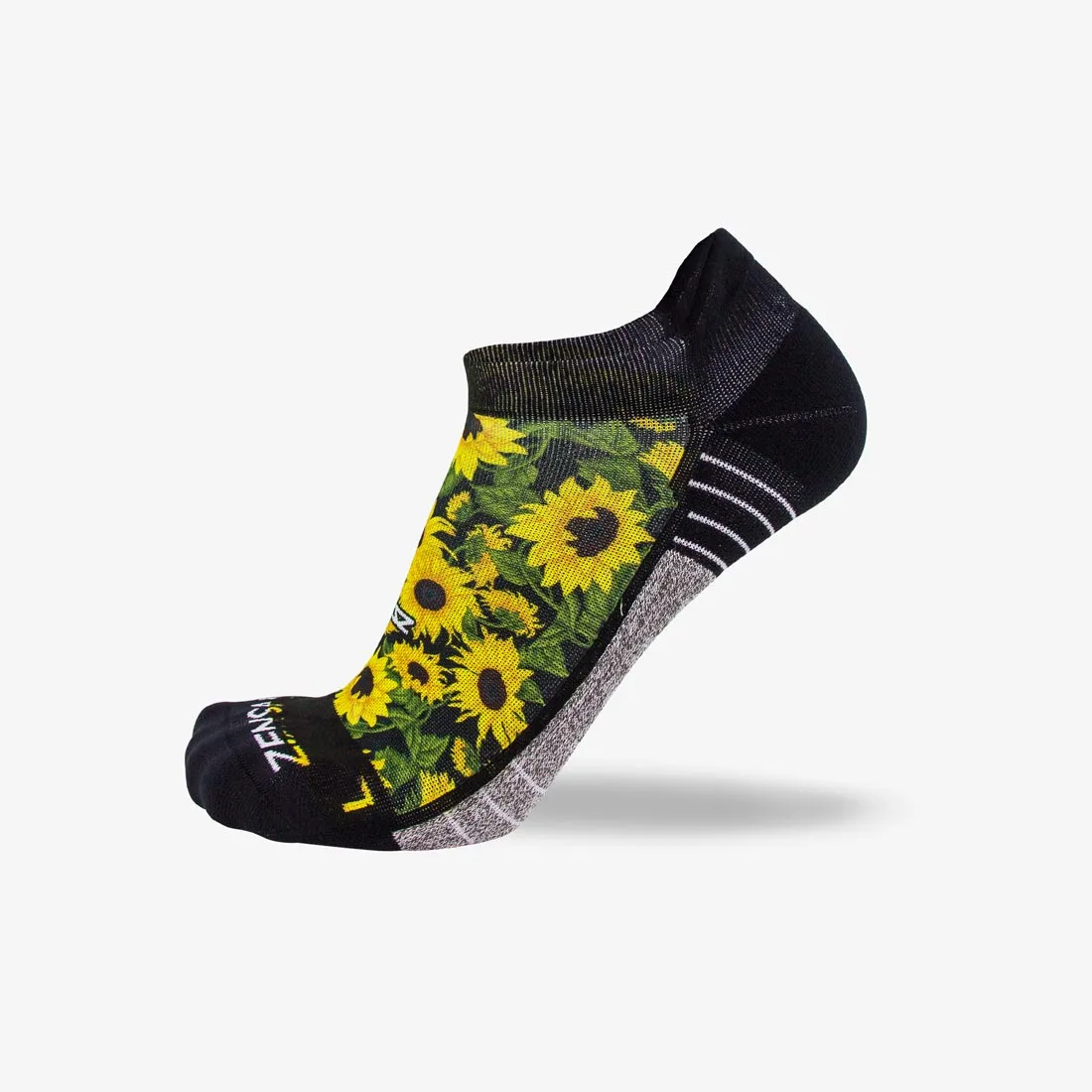 Sunflowers Running Socks (No Show) sold by Zensah