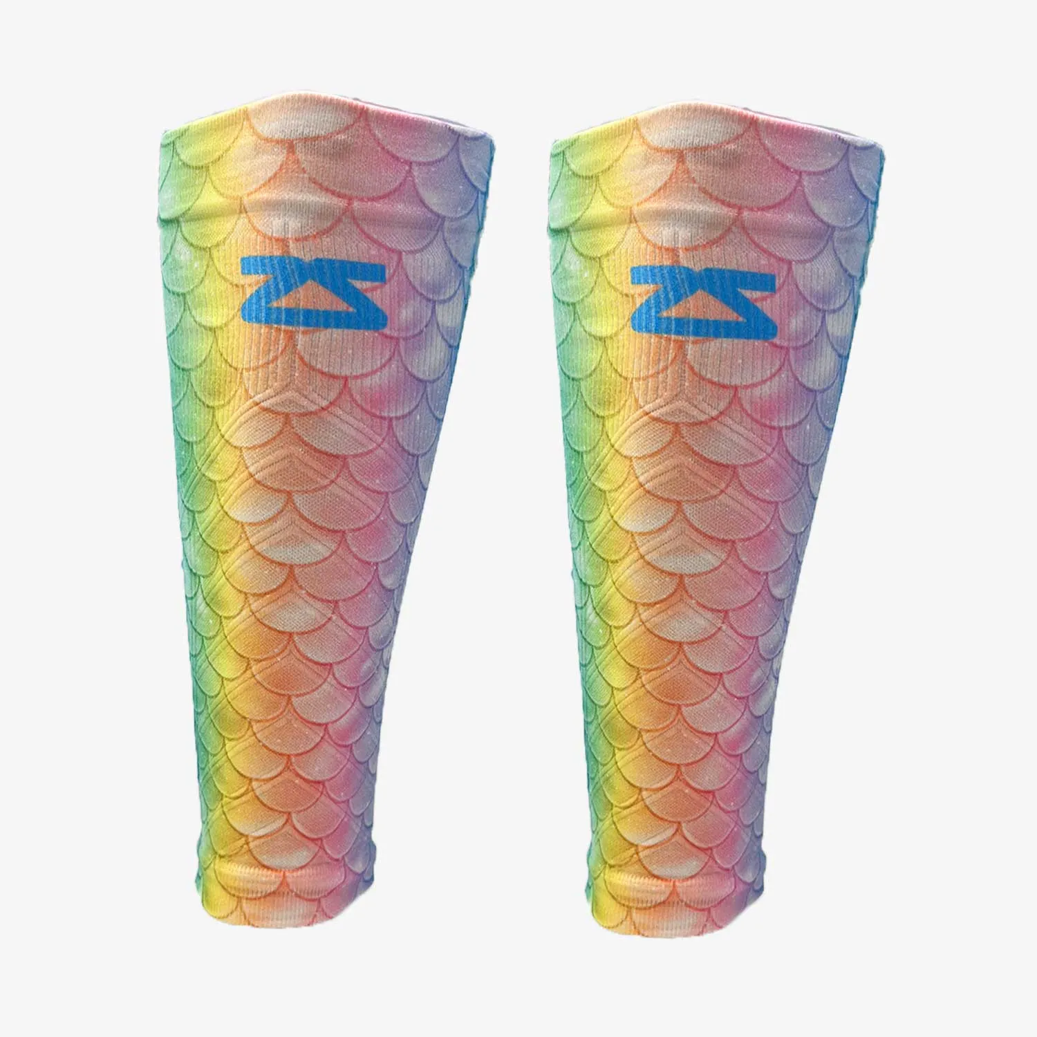 Rainbow Mermaid Tail Compression Leg Sleeves sold by Zensah