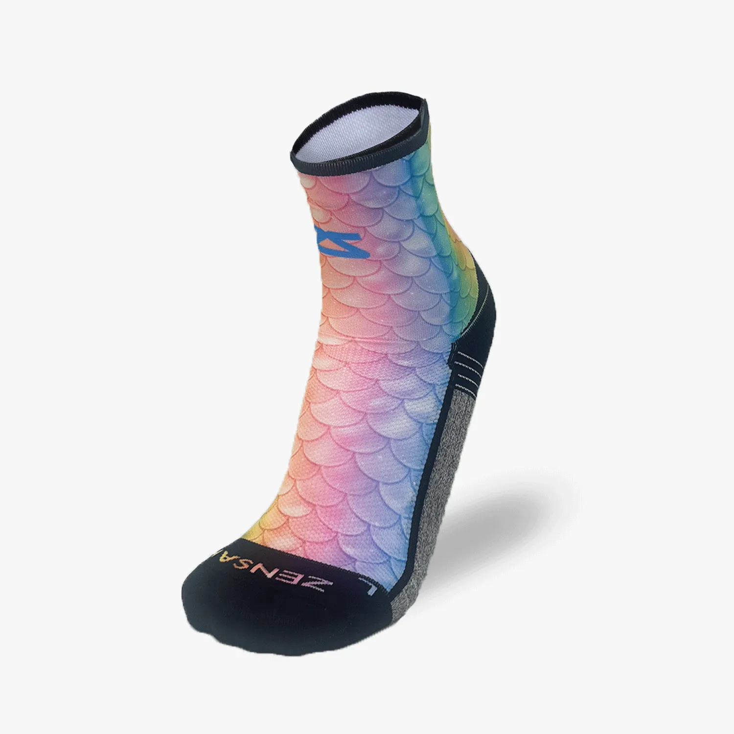 Rainbow Mermaid Tail Socks (Mini Crew) sold by Zensah product image thumbnail 2