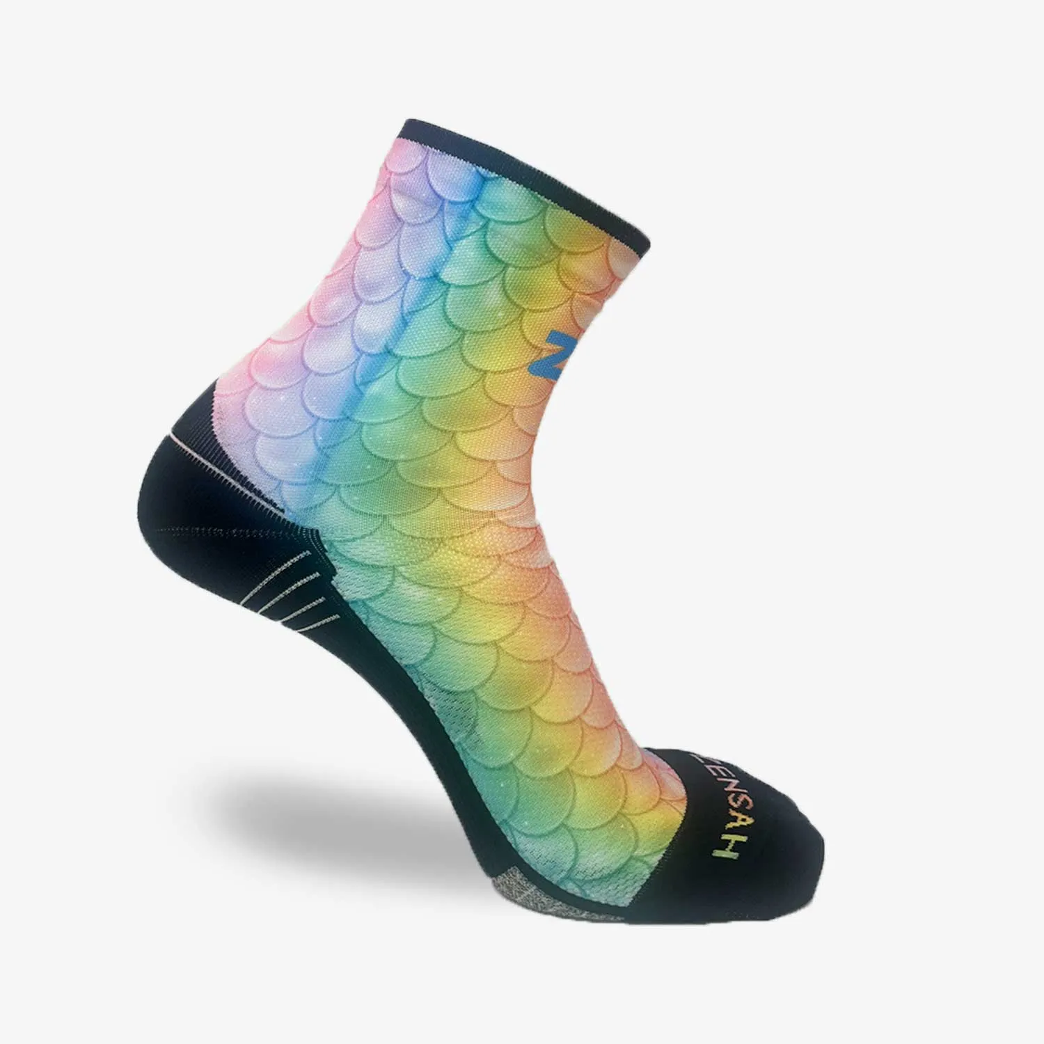 Rainbow Mermaid Tail Socks (Mini Crew) sold by Zensah product image thumbnail 3