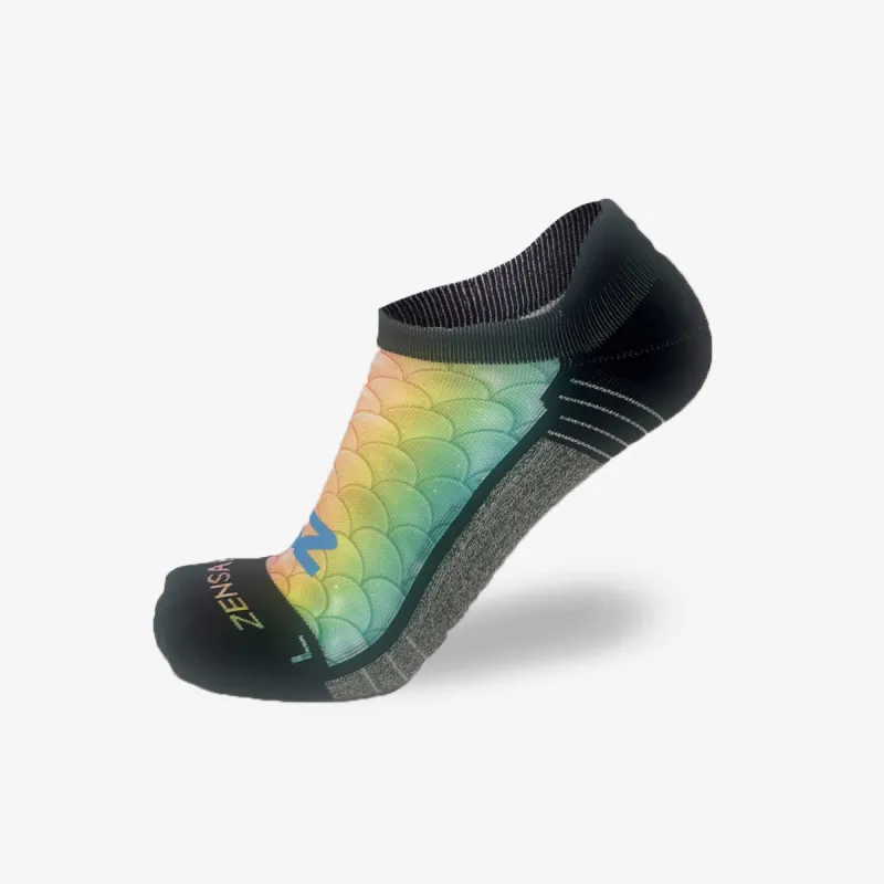 Rainbow Mermaid Tail Socks (No Show) sold by Zensah